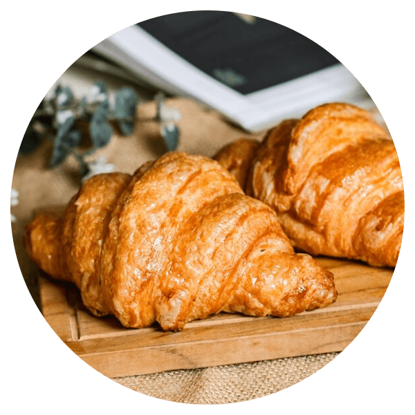 Freshly baked croissants