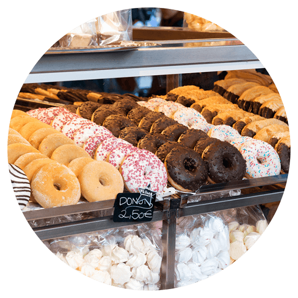 Soft baked donuts
