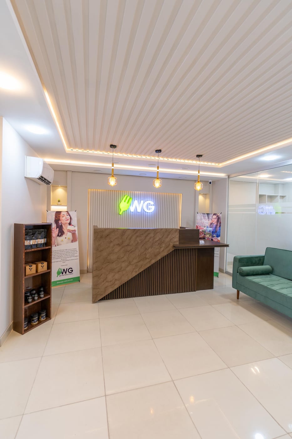 Eat Without Guilt clinic in Faisalabad &mdash; Reception