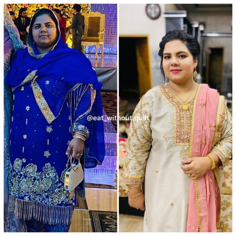 Client transformation: before and after photos