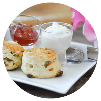 Scones with cream