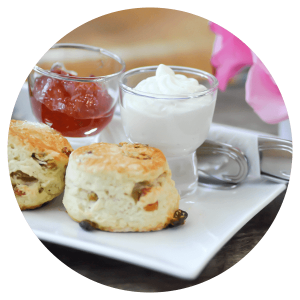 Scones with cream