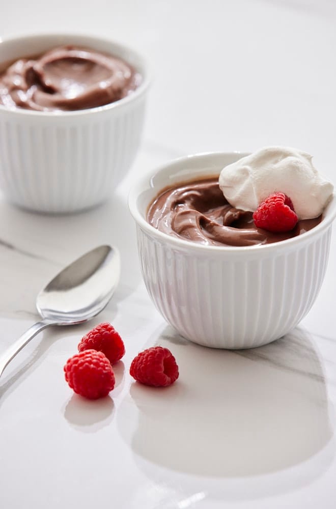Zero sugar dark chocolate mousse